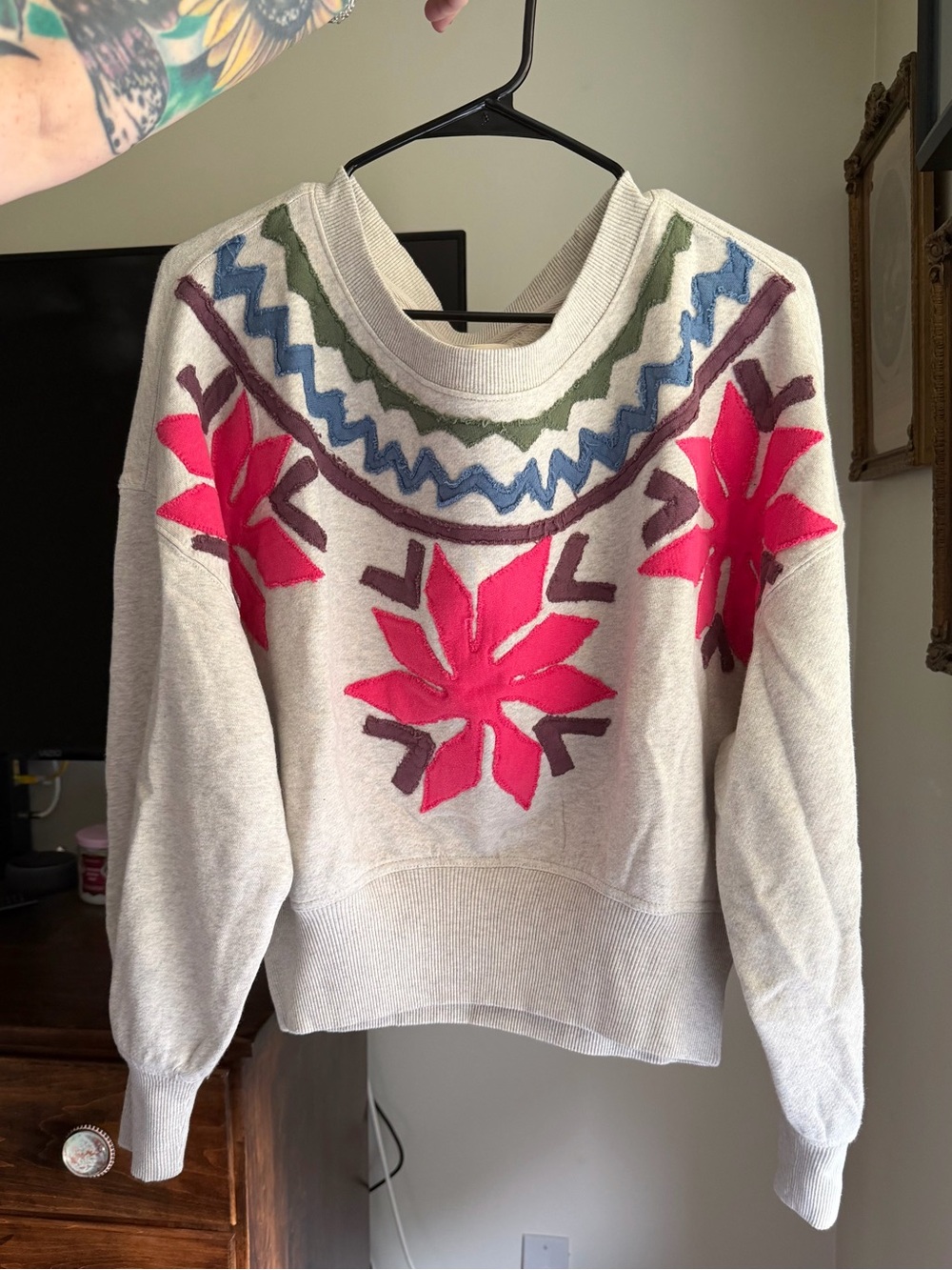 NWT- Free People Good Vibes Pullover - Picture 3 of 3